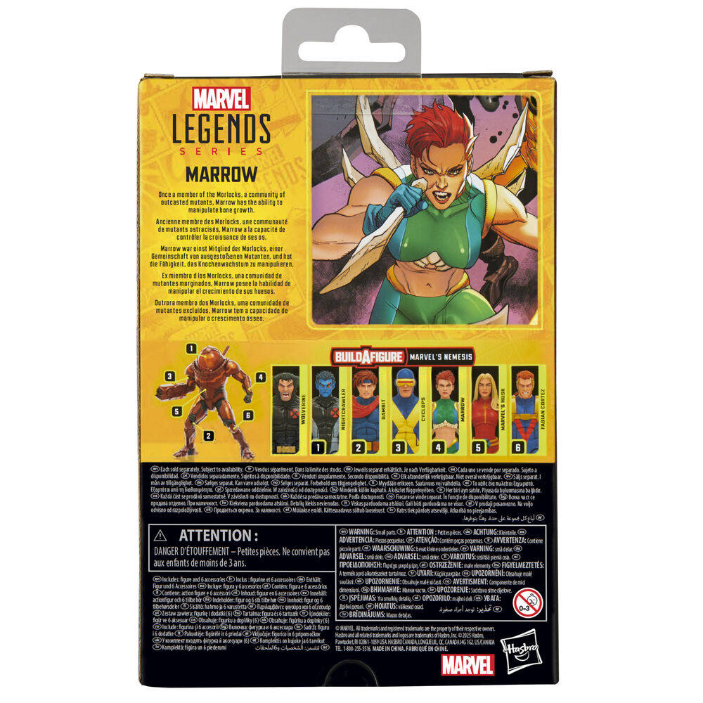Figura articulada de Marrow de X-Men Marvel con traje verde y azul - 12