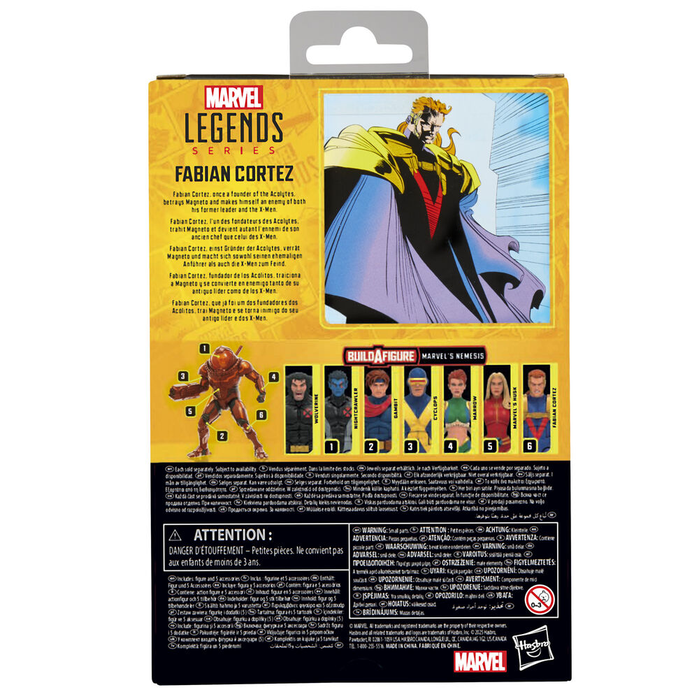 Figura articulada de Fabian Cortez de X-Men Marvel con capa morada - 11