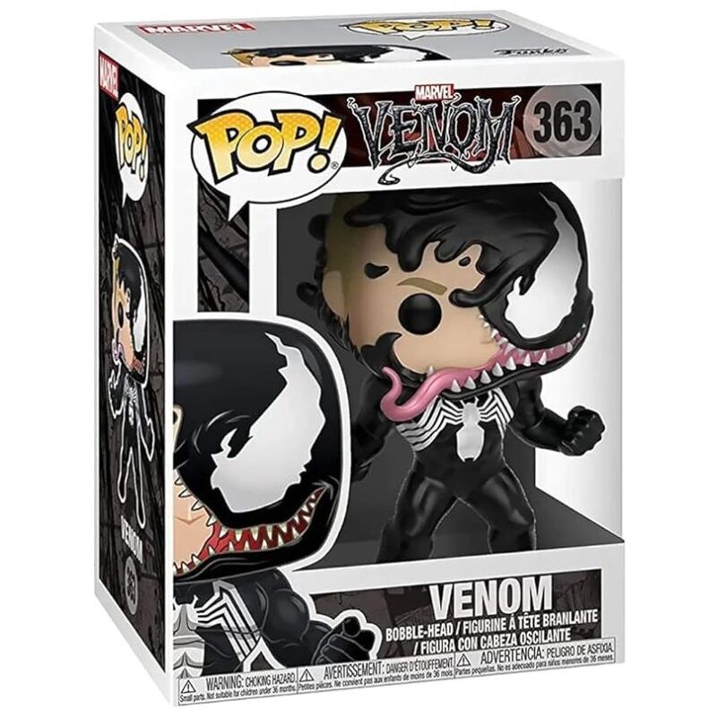 Figura Funko POP! de Venom Eddie Brock con emblema de araña blanco - 3