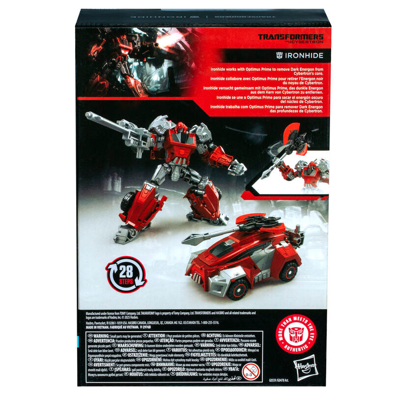 Figura Transformers Studio Series Ironhide roja y gris en modo robot - 5