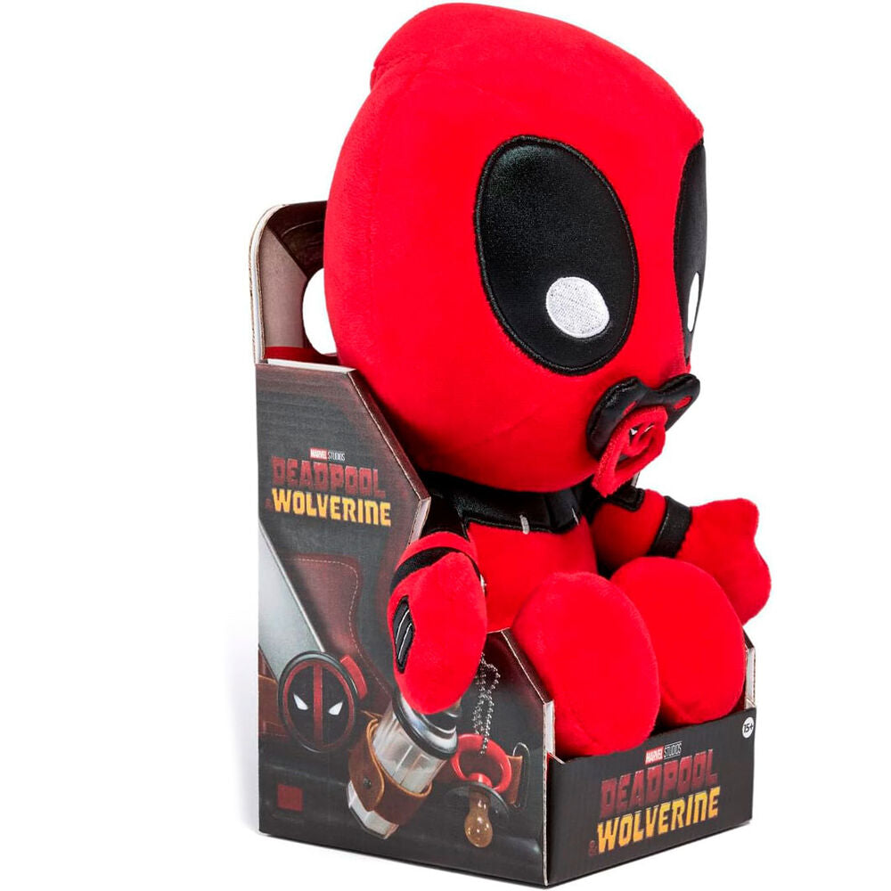 Peluche Baby Pool de Deadpool Marvel en rojo y negro - 3