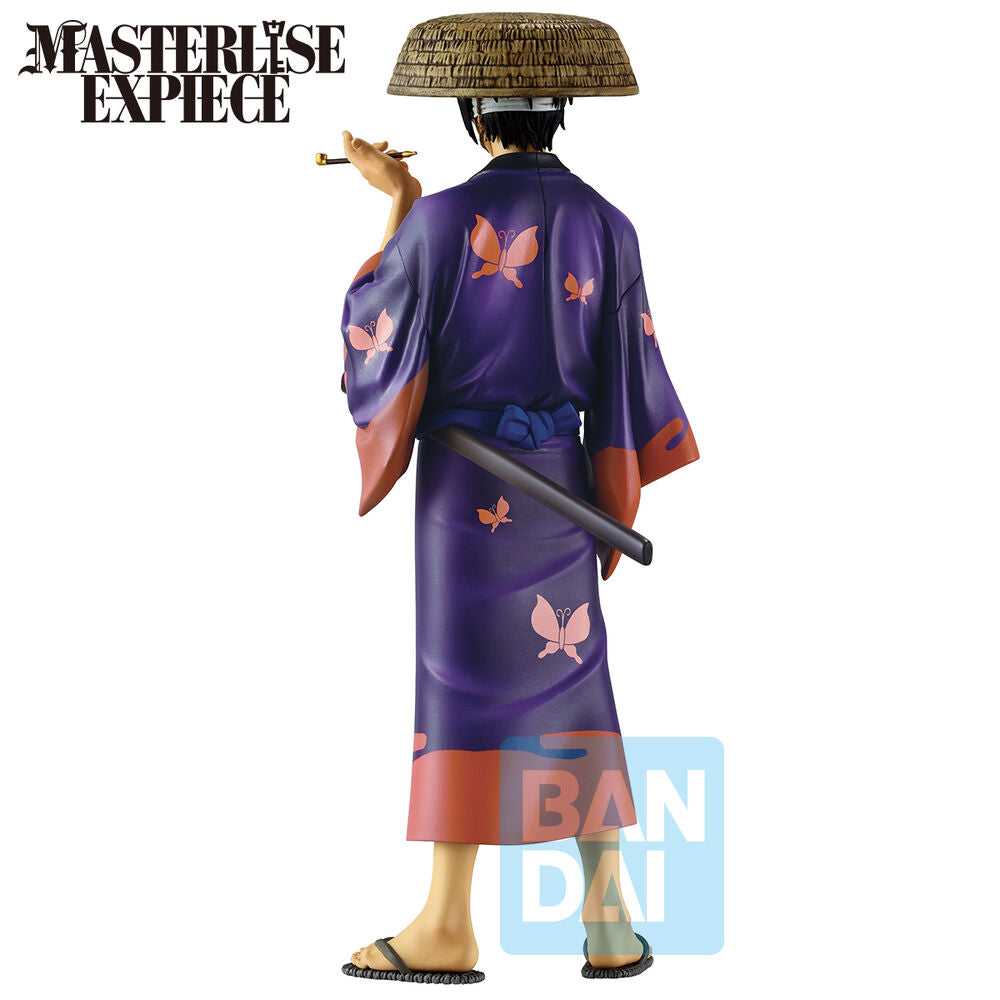 Figura Ichibansho de Shinsuke Takasugi de Gintama con kimono morado y sombrero de paja - 4