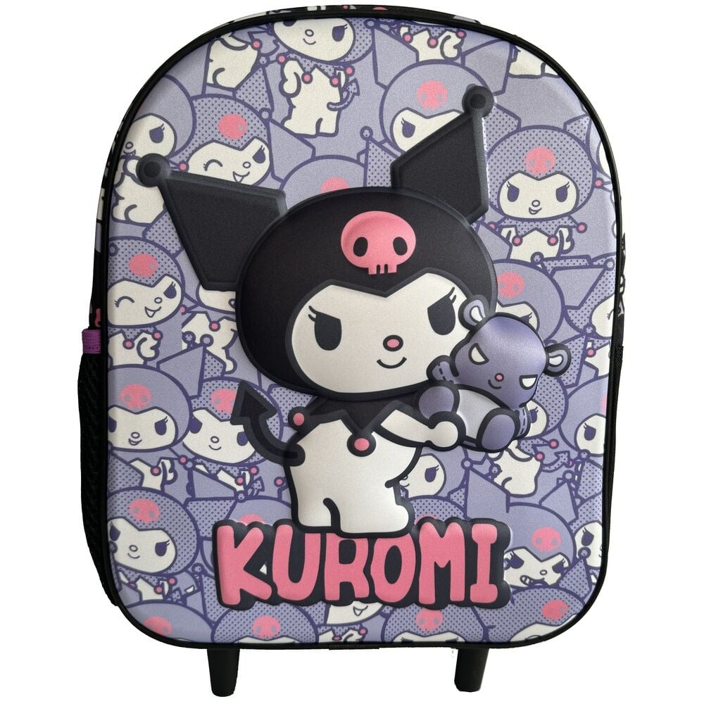 Trolley 3D lila de Kuromi con ruedas