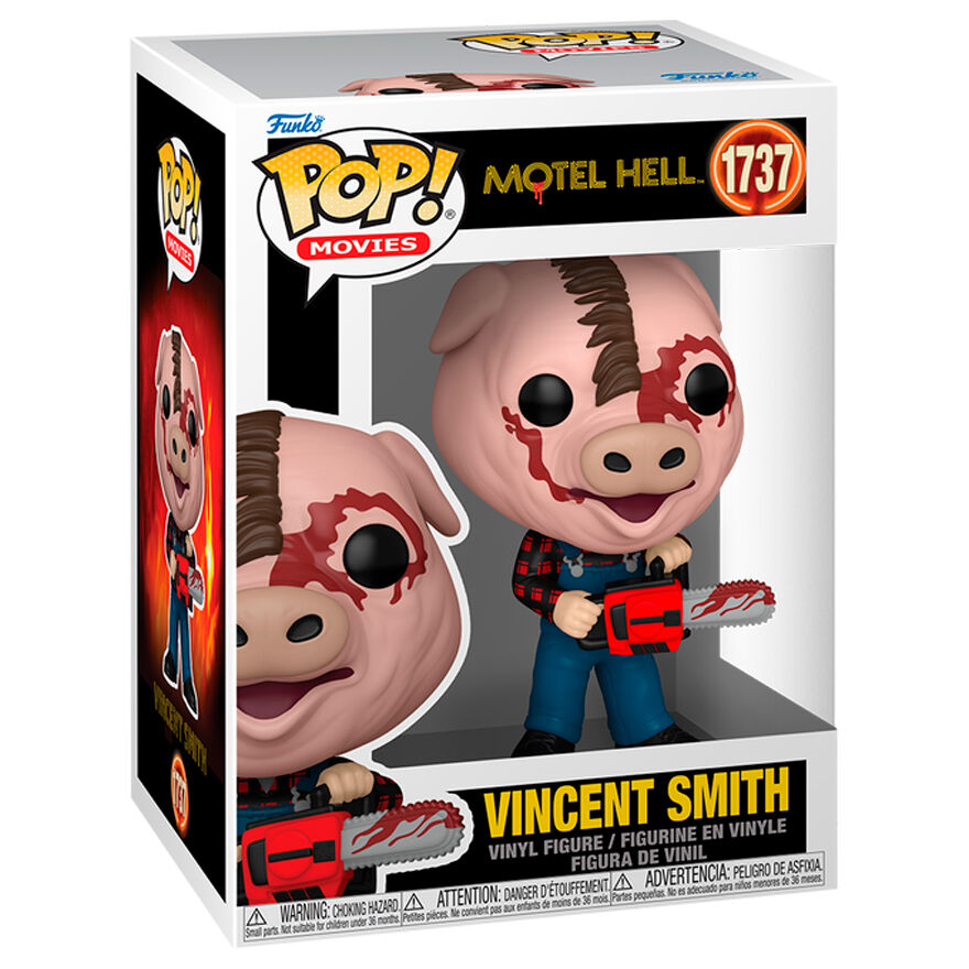 Figura Funko POP de Vincent Smith con cabeza de cerdo y motosierra - 2