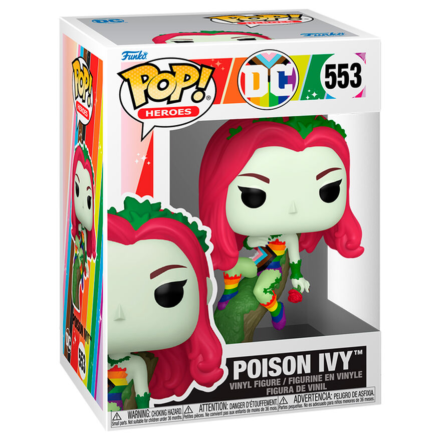 Figura Funko POP! de Poison Ivy de DC Comics sobre un tronco - 2