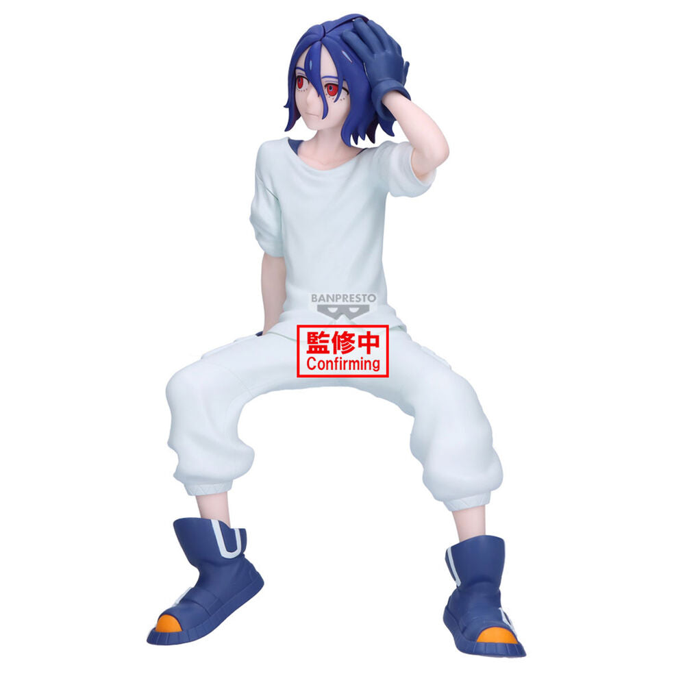 Figura de Shuji Ito de Mobile Suit Gundam GQuuuuuuX con cabello azul y conjunto blanco - 2