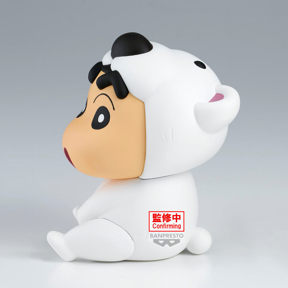 Figura de Crayon Shinchan con disfraz blanco de oso polar - 4