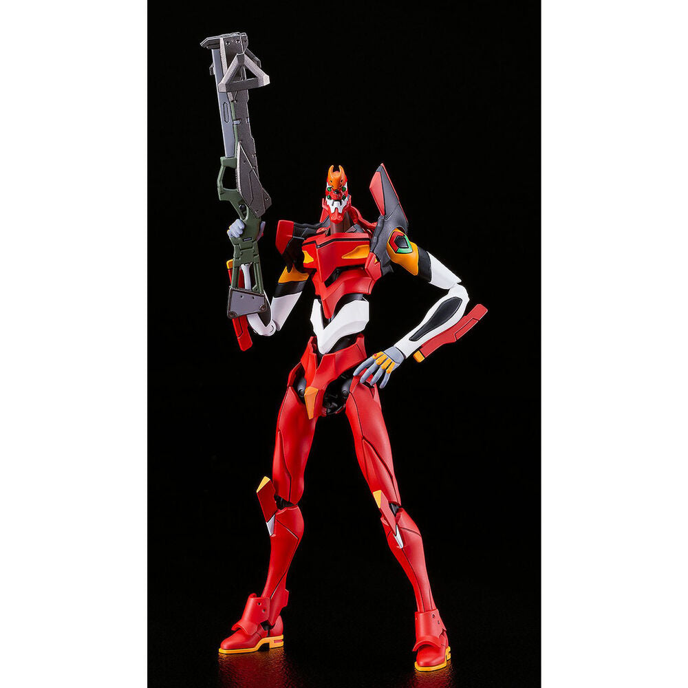 Figura MODEROID Evangelion Unit-02 roja y blanca de 16,5 cm - 5