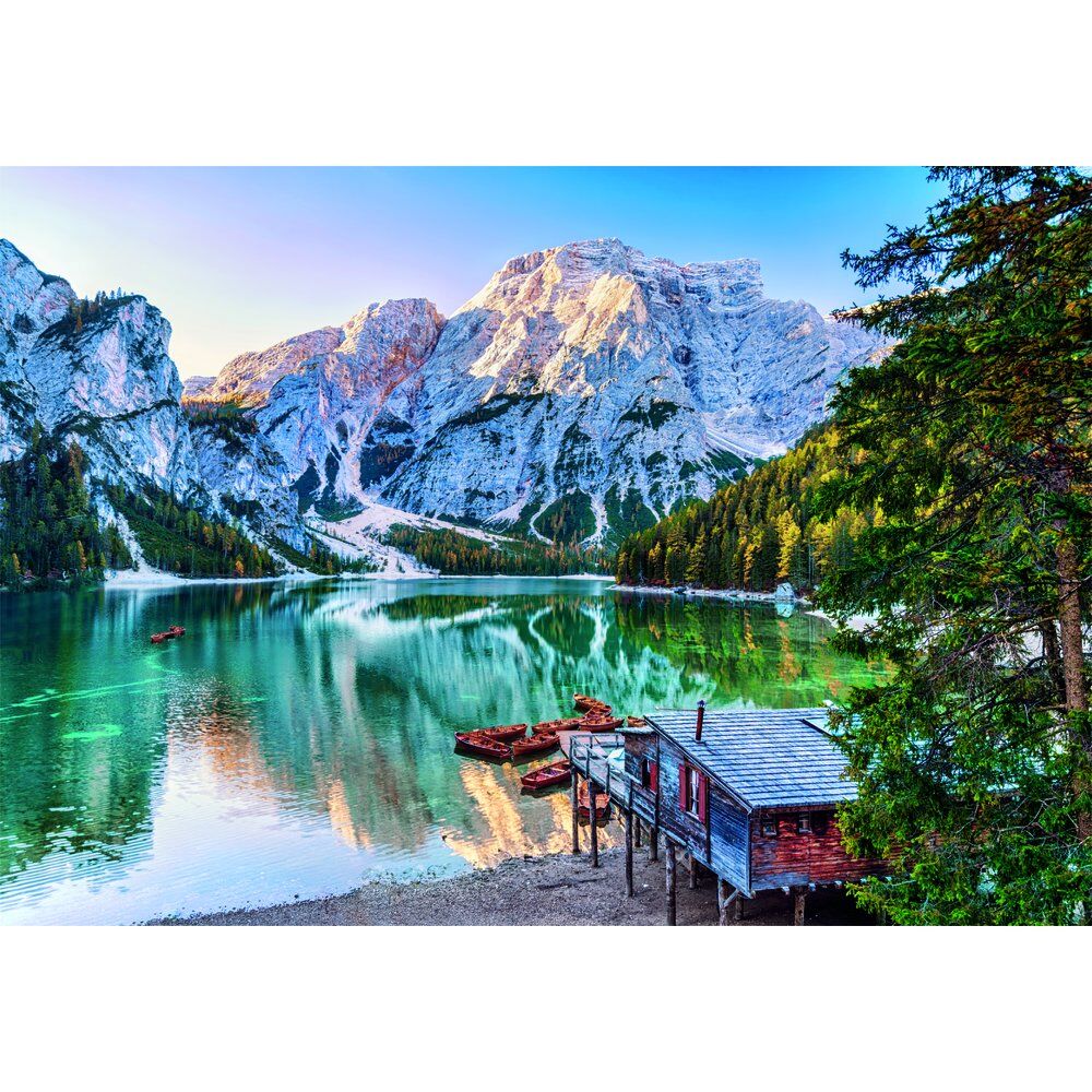 Puzzle Clementoni Emerald Lake Braies de 1000 piezas - 2