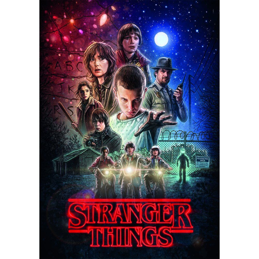 Puzzle Clementoni de Stranger Things de 1000 piezas con póster - 2