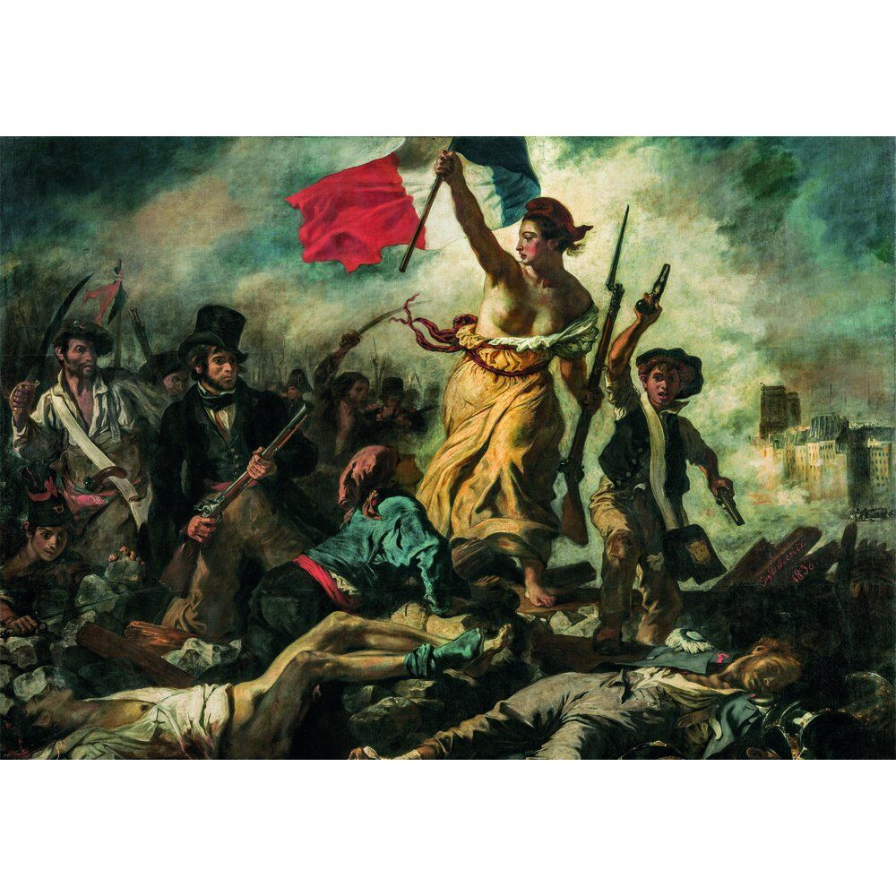 Puzzle Clementoni de 1000 piezas con La libertad guiando al pueblo de Delacroix - 2