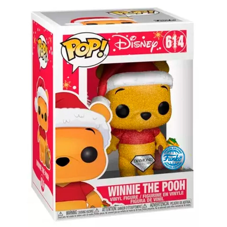 Figura Funko POP! de Winnie the Pooh con gorro navideño y saco de regalos - 2