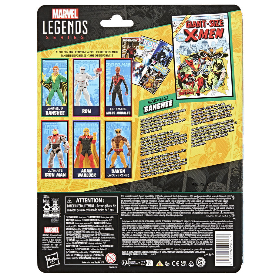 Figura articulada de Banshee de X-Men en verde y amarillo - 11