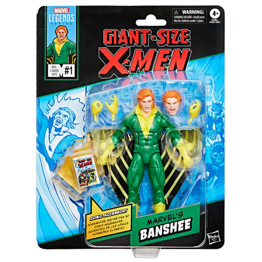 Figura articulada de Banshee de X-Men en verde y amarillo - 2