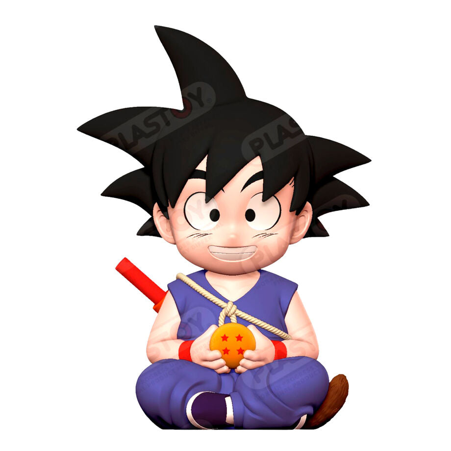 Figura hucha de Goku Kid de Dragon Ball sentado