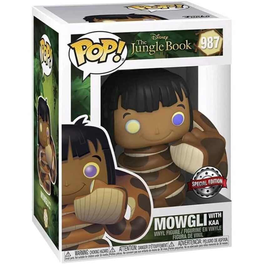 Figura Funko POP! de Mowgli rodeado por una serpiente - 2