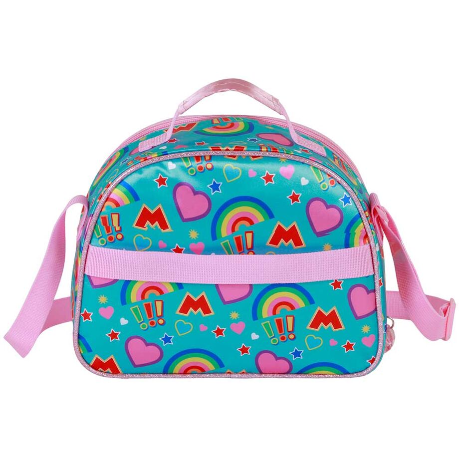 Bolsa portameriendas 3D de Minnie Disney en turquesa y rosa - 3