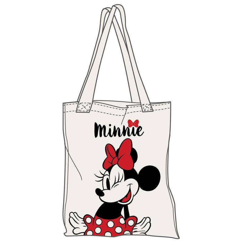 Bolsa de algodón Minnie Disney con lazo rojo