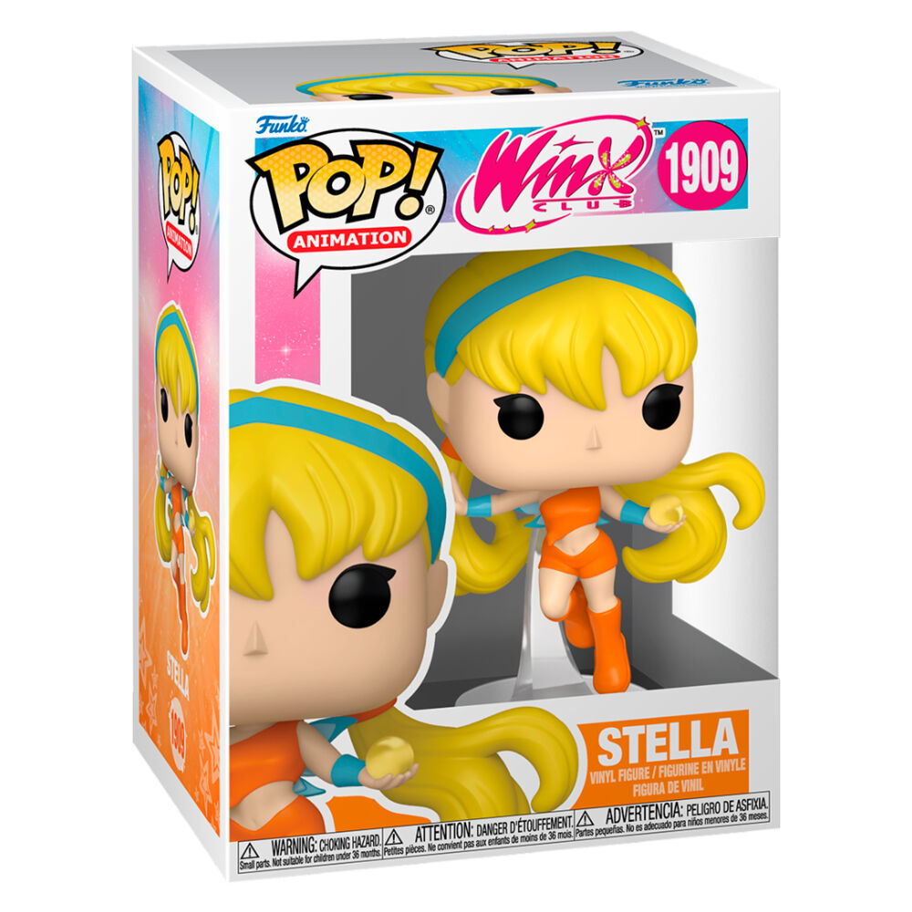 Figura Funko POP! de Stella de Winx Club con cabello amarillo y conjunto naranja - 2