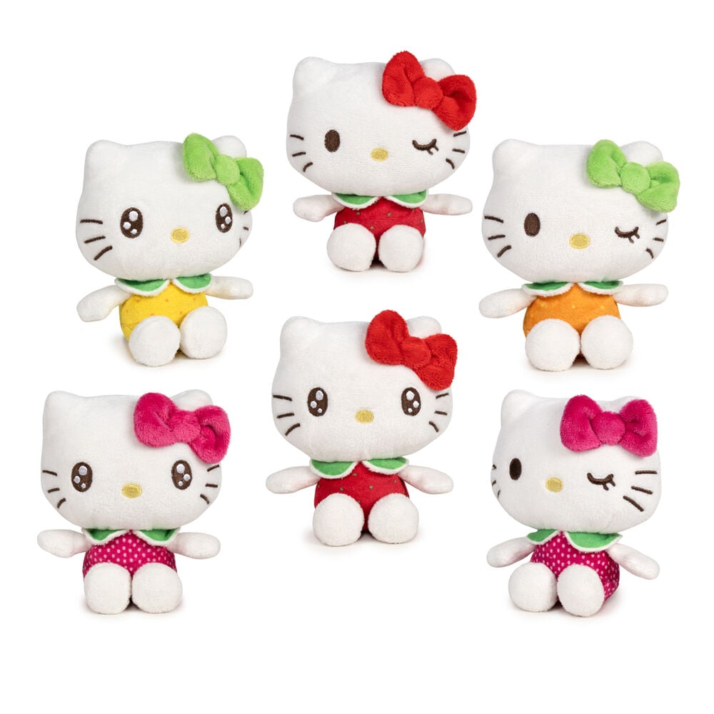 Peluche perfumado de Hello Kitty con lazo de color y diseño de frutas - 2
