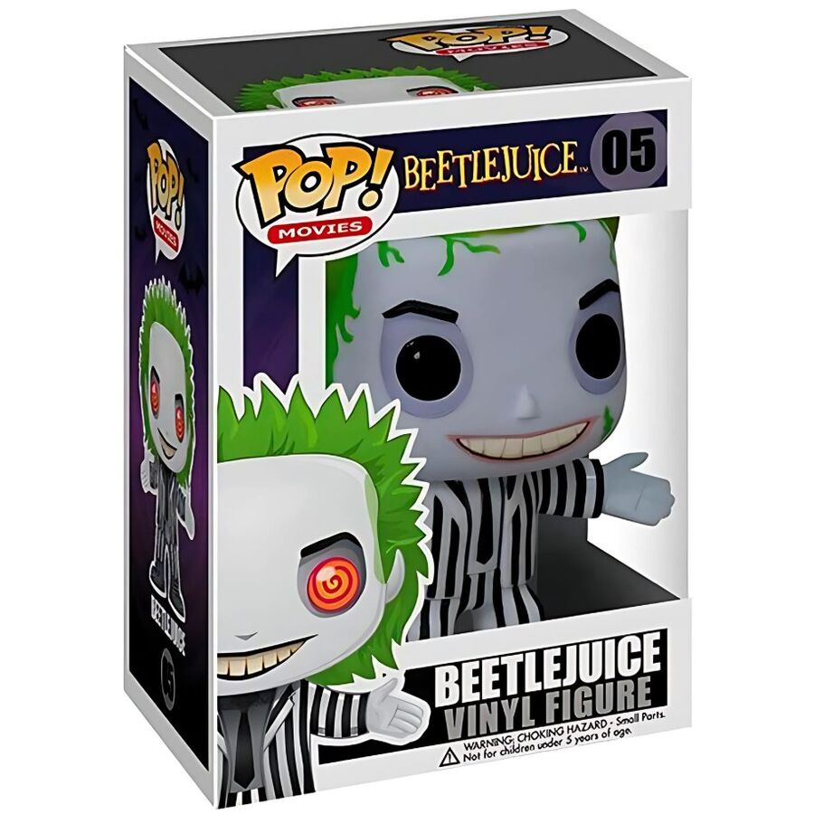 Figura Funko POP! de Beetlejuice Bitelchus con traje de rayas - 3