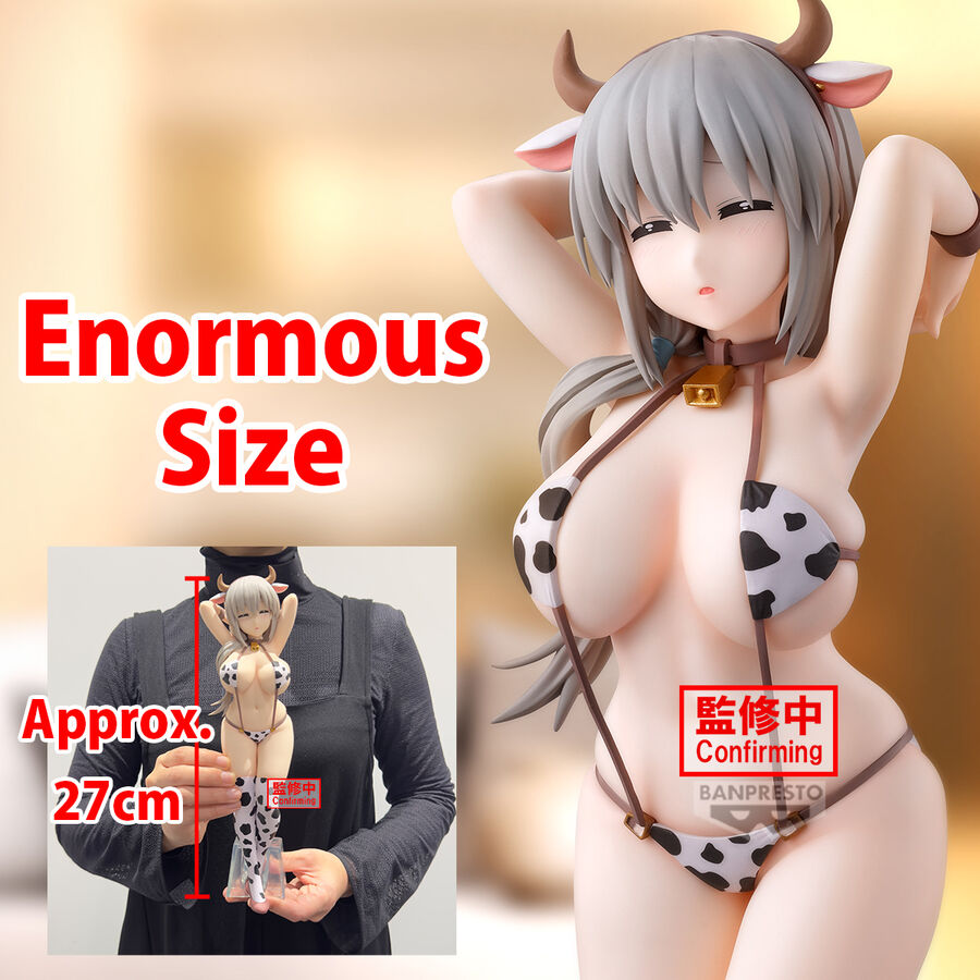 Figura de Uzaki Tsuki Glitter & Glamorous con disfraz de vaca - 5