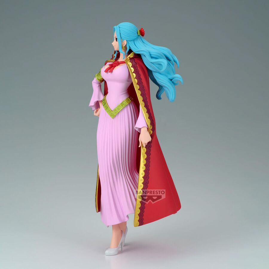 Figura de Nefeltari Vivi de One Piece con vestido rosa y capa roja - 5