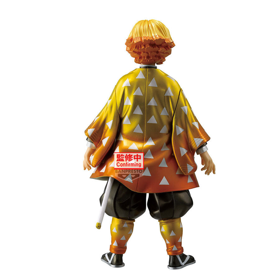 Figura Grandista de Zenitsu Agatsuma con haori amarillo y naranja - 4