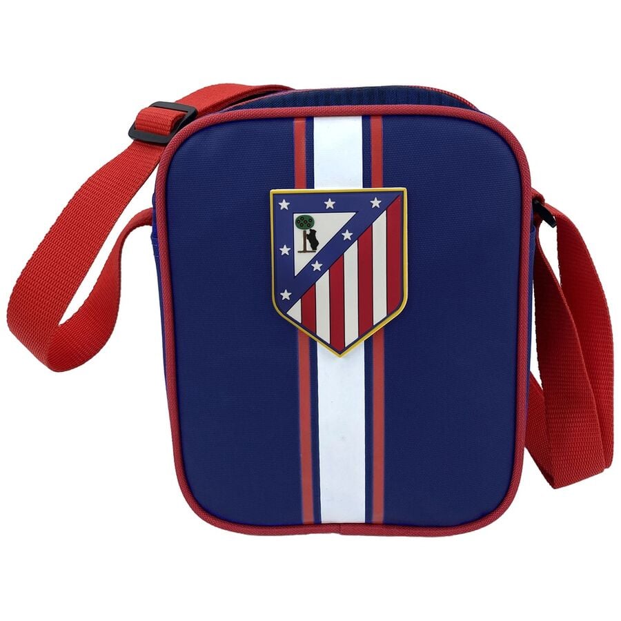 Bandolera azul marino del Atlético de Madrid con escudo frontal