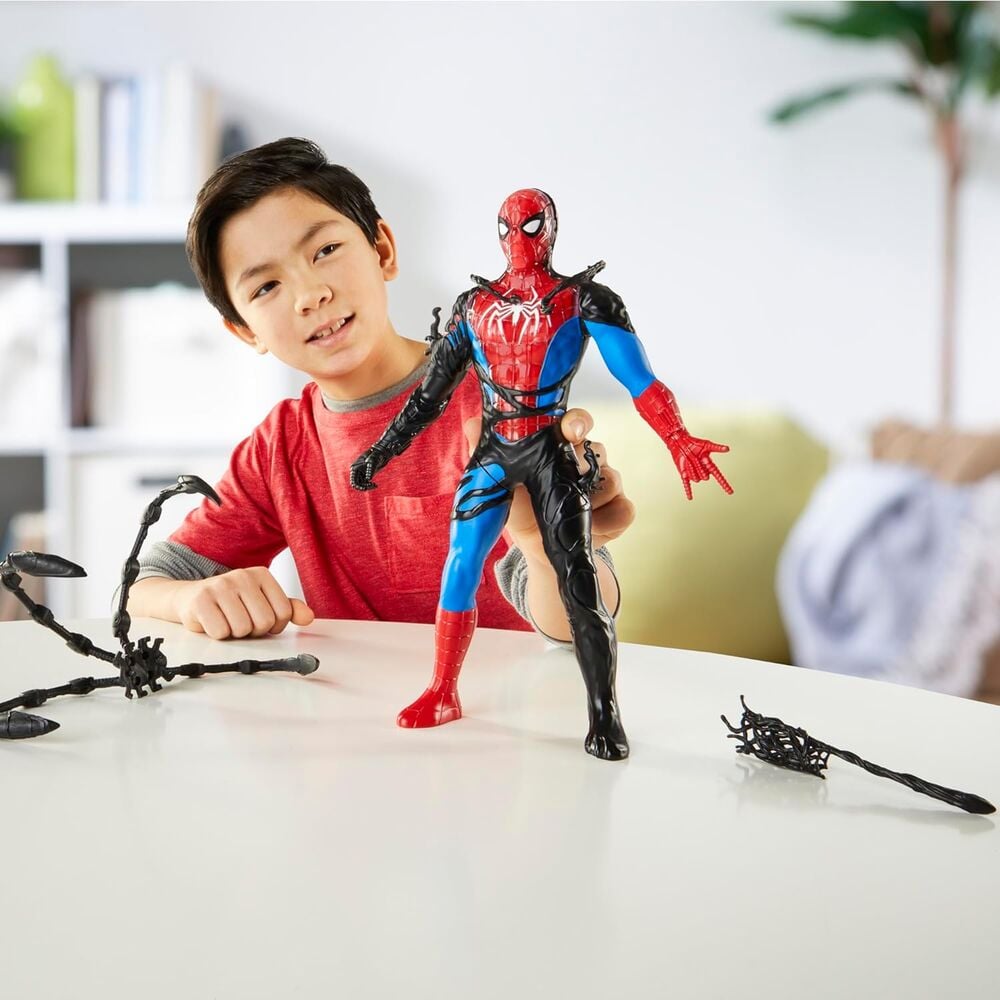 Figura Spider-Man Venom de 27 cm con diseño de simbionte y accesorios - 5