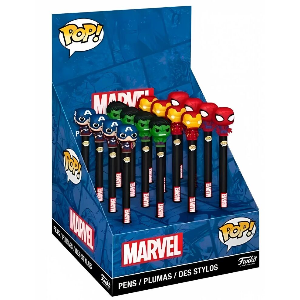 Bolígrafos Marvel Funko POP con toppers de superhéroes
