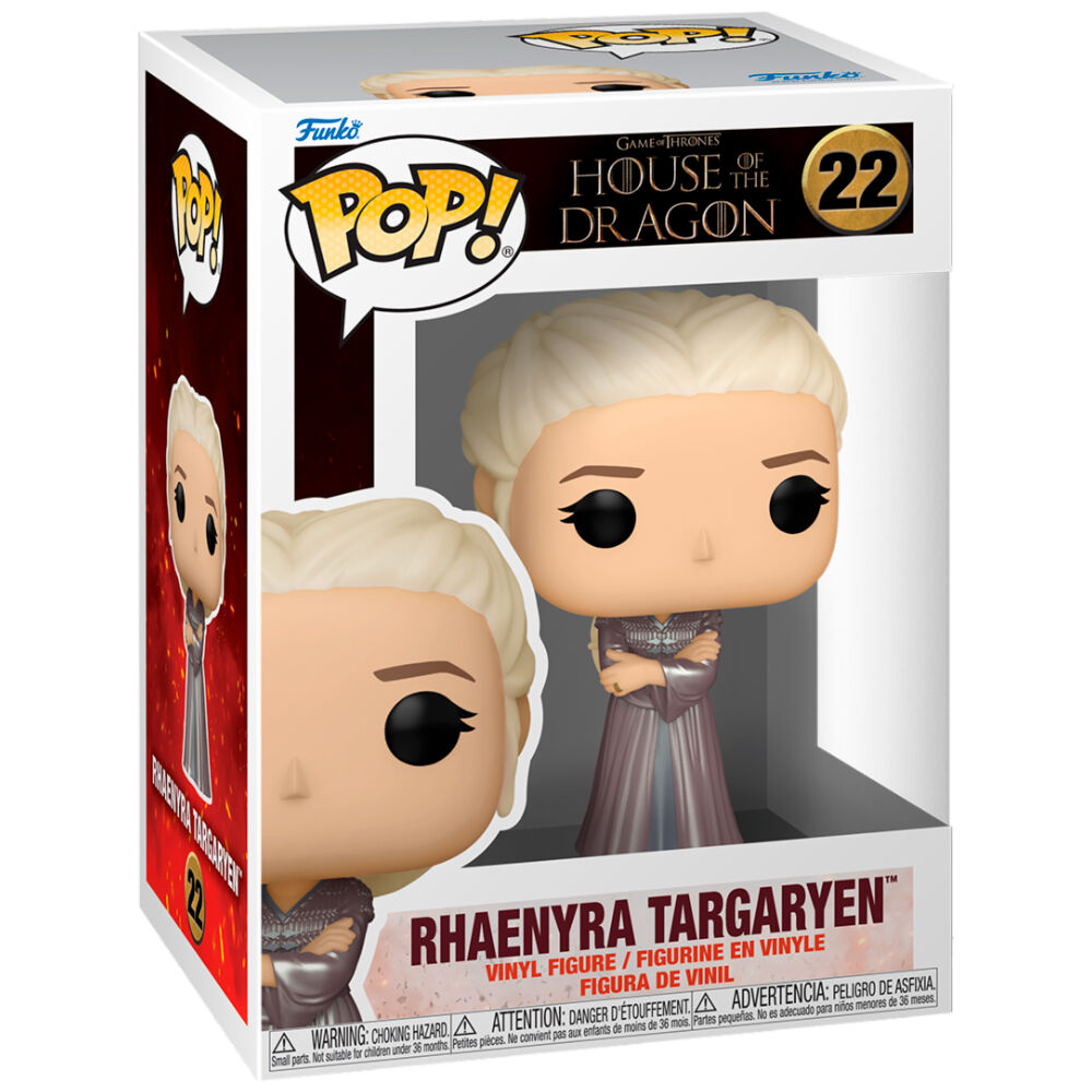 Figura Funko POP! de Rhaenyera Targaryen con vestido gris y plateado - 2