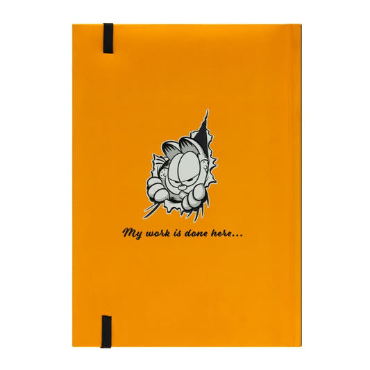 Cuaderno A5 Garfield ERIK con tapa dura y diseño retro naranja y negro - 2