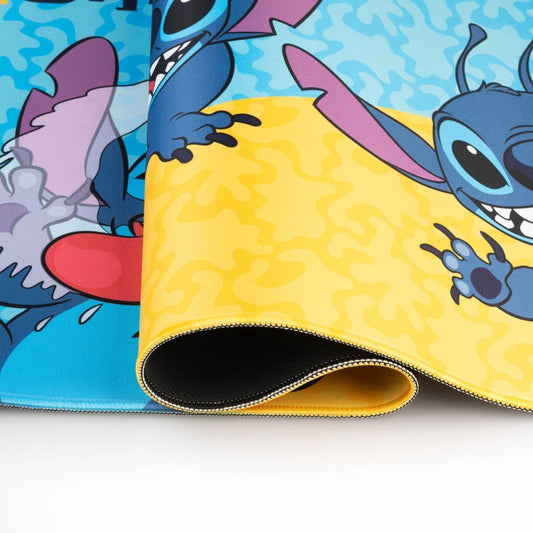 Alfombrilla gaming Disney Stitch azul y amarilla - 4