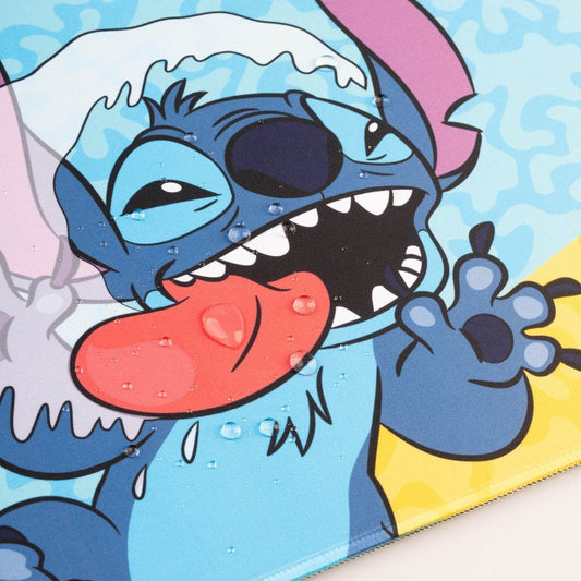 Alfombrilla gaming Disney Stitch azul y amarilla - 5