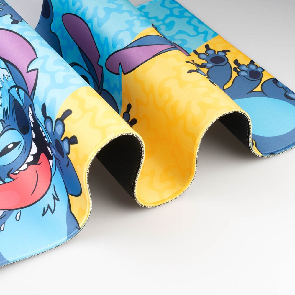 Alfombrilla gaming Disney Stitch azul y amarilla - 6
