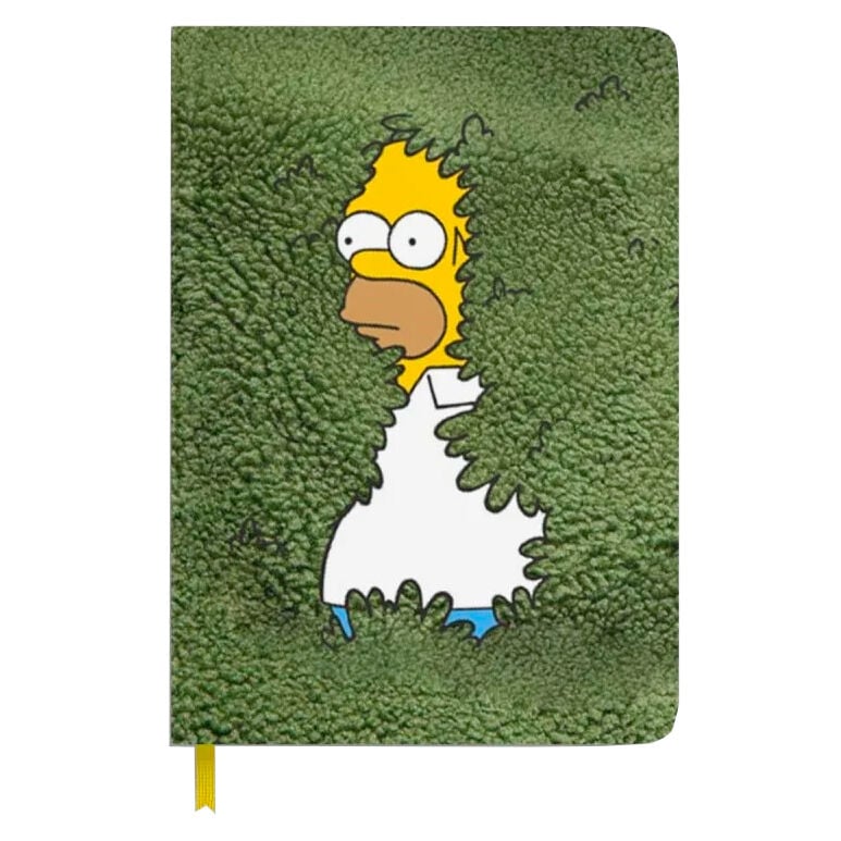 Cuaderno A5 ERIK de Los Simpsons con Homer Simpson en portada verde