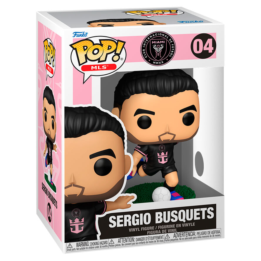 Figura Funko POP! de Sergio Busquets con camiseta del Inter Miami y balón - 2