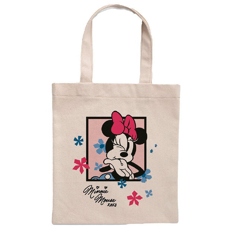 Bolsa tote de algodón con Minnie Mouse Disney y estampado floral