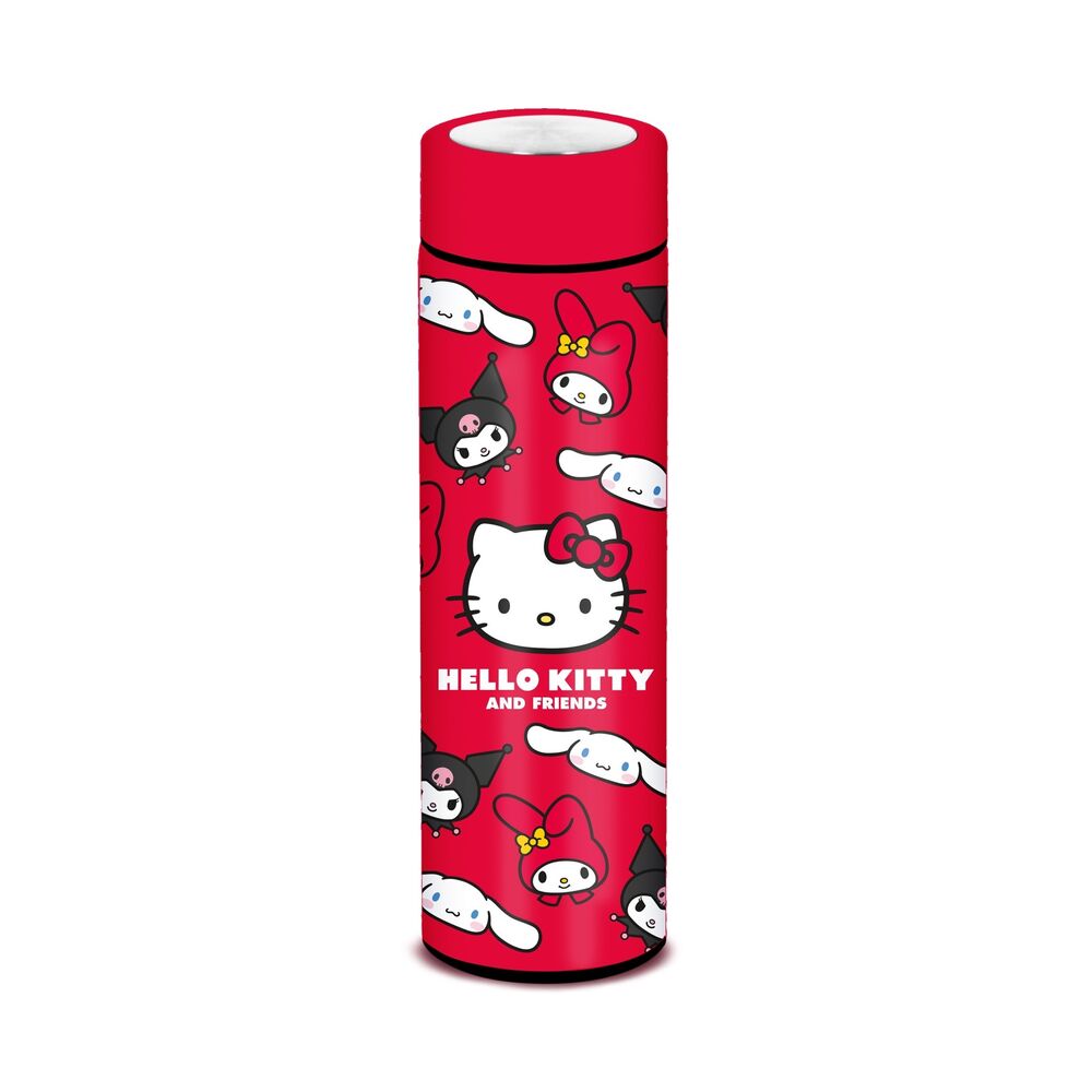 Botella roja de acero inoxidable Hello Kitty and Friends de 500 ml