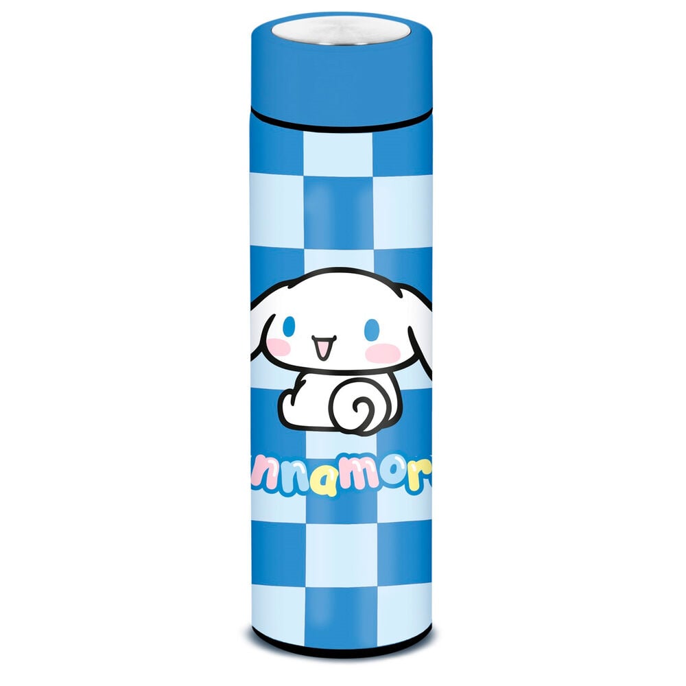Botella azul de acero inoxidable de Cinnamoroll de Hello Kitty