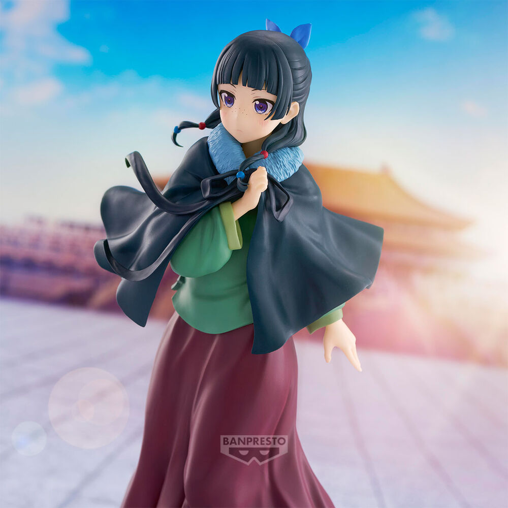 Figura de Maomao de The Apothecary Diaries con capa azul marino - 5