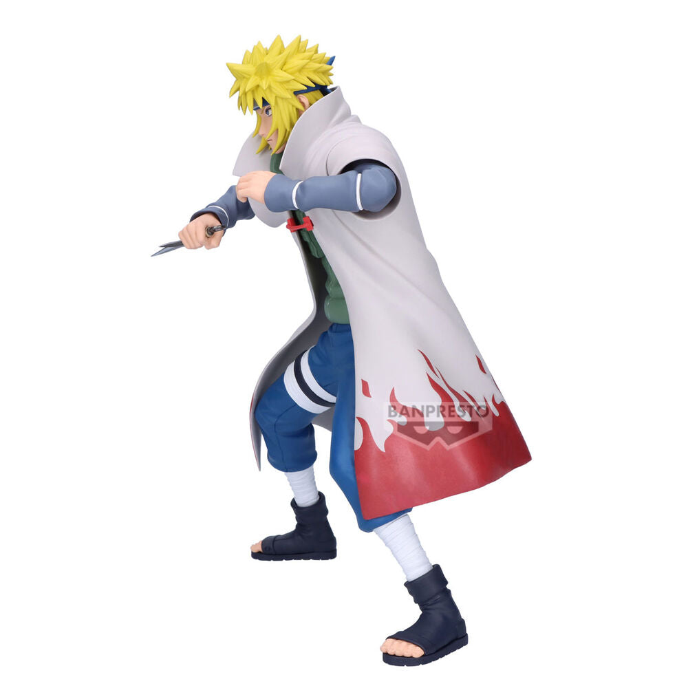 Figura Grandista de Minato Namikaze de Naruto Shippuden con capa blanca y kunai - 4