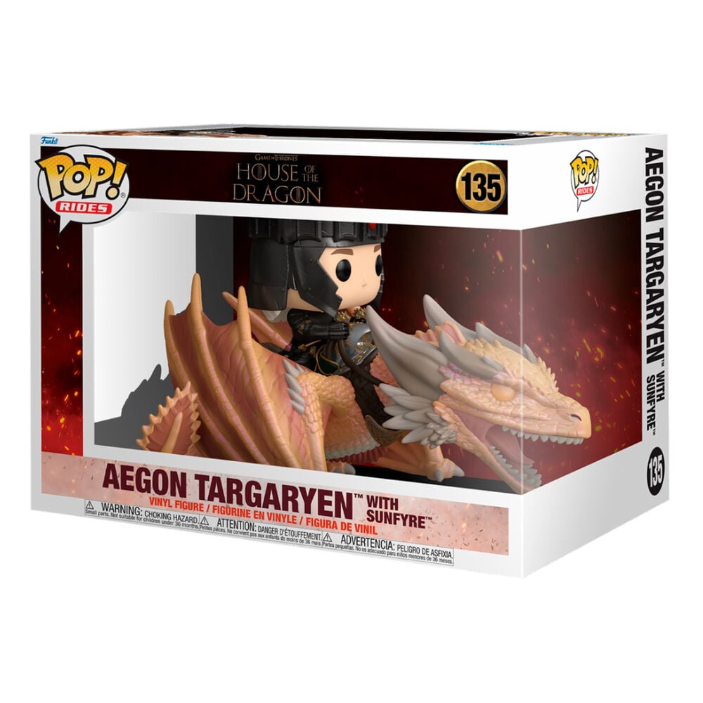 Figura Funko POP! Rides de Aegon Targaryen sobre Sunfyre - 2
