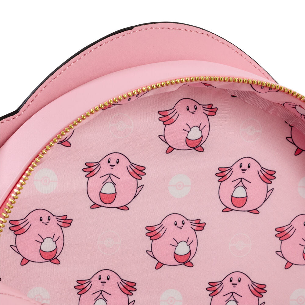 Mochila rosa de Chansey Pokémon Loungefly con huevo blanco - 4