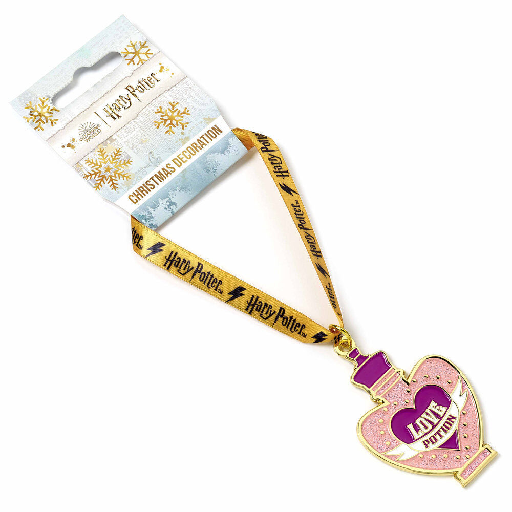 Adorno navideño Harry Potter Love Potion con cinta dorada - 2
