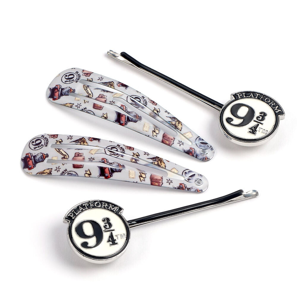 Set de cuatro horquillas para el pelo Harry Potter Plataforma 9 3/4 - 2