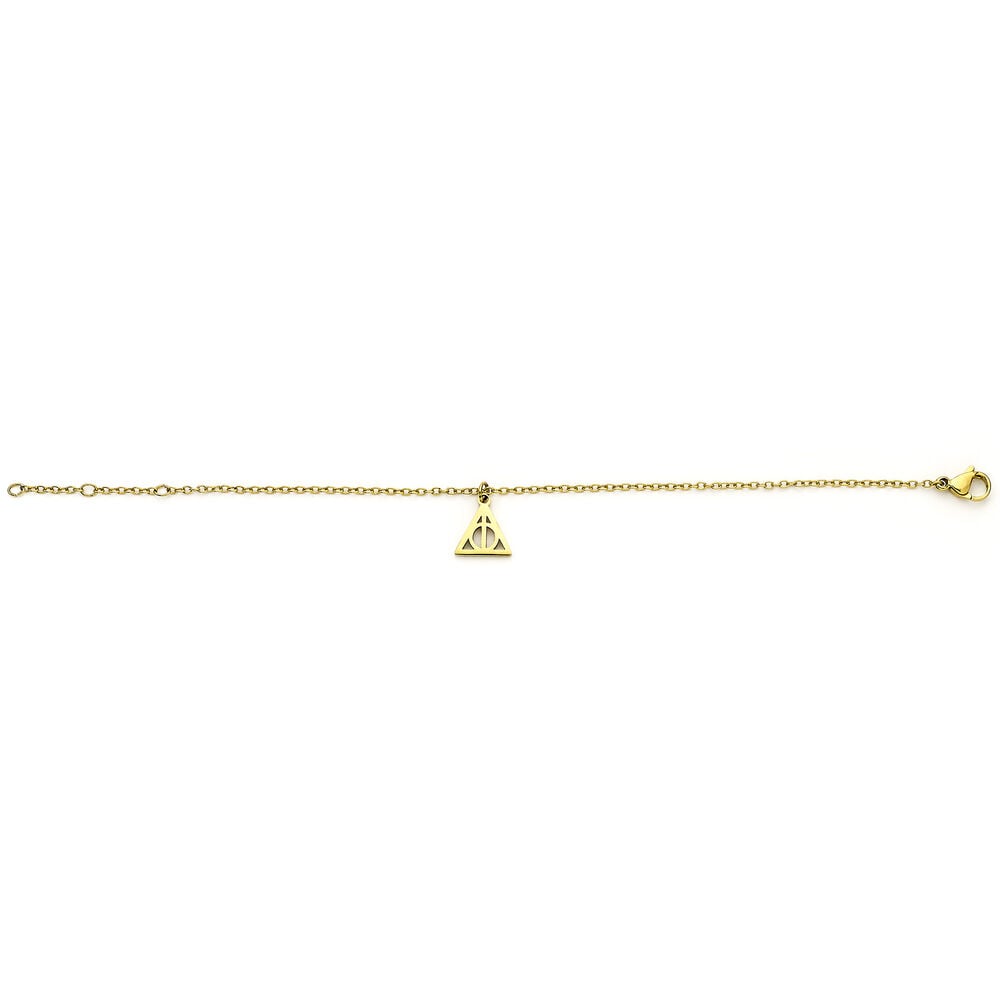 Pulsera dorada Harry Potter con símbolo de las Reliquias de la Muerte - 3