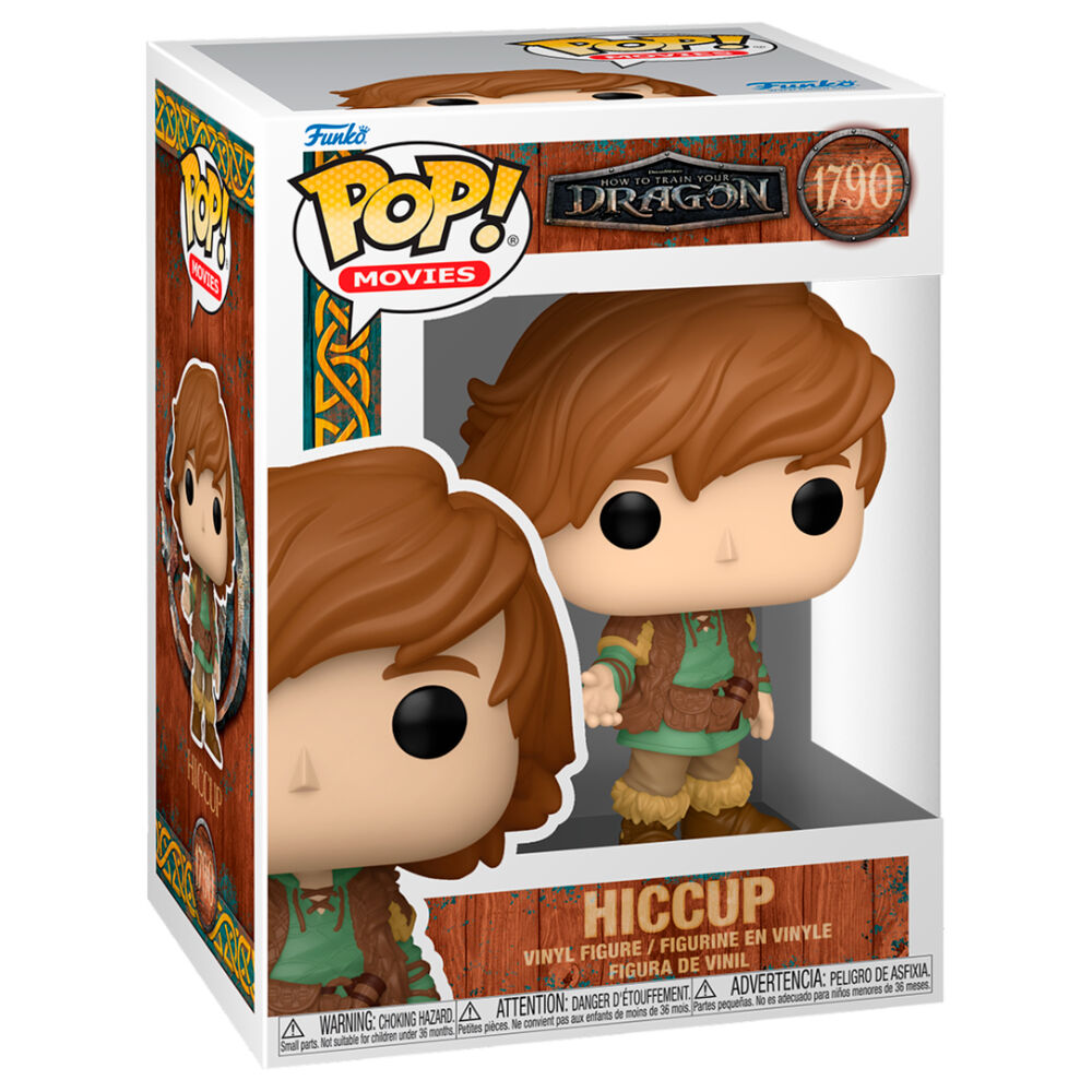 Figura Funko POP! de Hiccup con vestimenta verde y marrón - 2