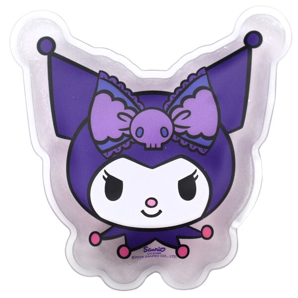 Calentador de manos morado con diseño de Kuromi